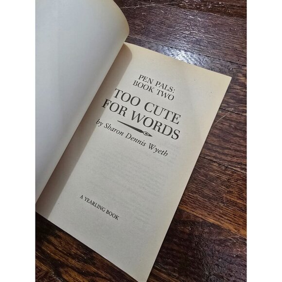 Vintage Pen Pals Too Cute for Words by Sharon Dennis Wyeth Book - Picture 4 of 6